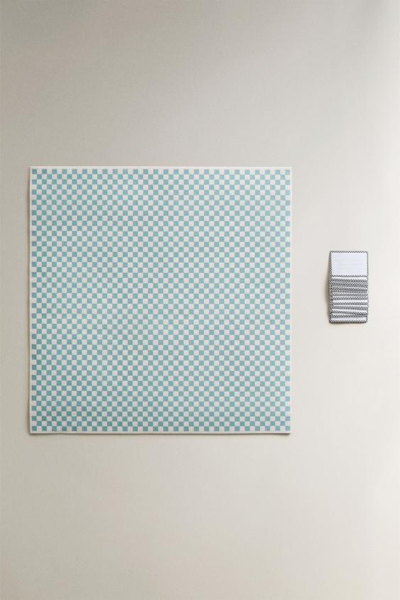 CONJUNTO DE PAPEL XADREZ PARA HAMBÚRGUER - Branco da Zara - Imagem 0