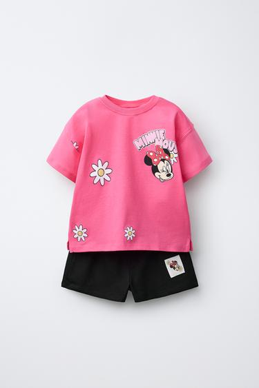 CONJUNTO CAMISETA Y BERMUDA MINNIE MOUSE © DISNEY - Fucsia de Zara