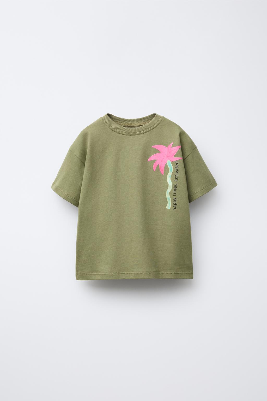 CAMISETA ESTAMPADA PALMERAS