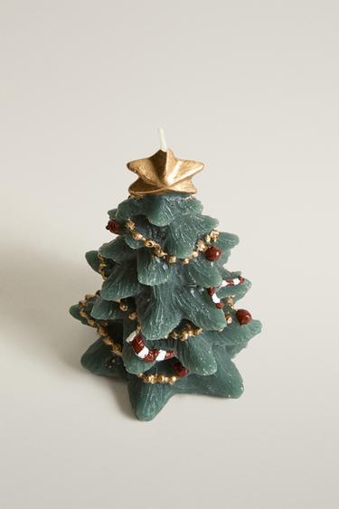 GINGERBREAD TREE SCENTED CANDLE — Red 2