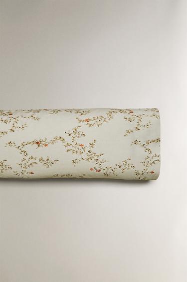 KOPFKISSENBEZUG MIT BLÄTTERPRINT - Meeresgrün von Zara
