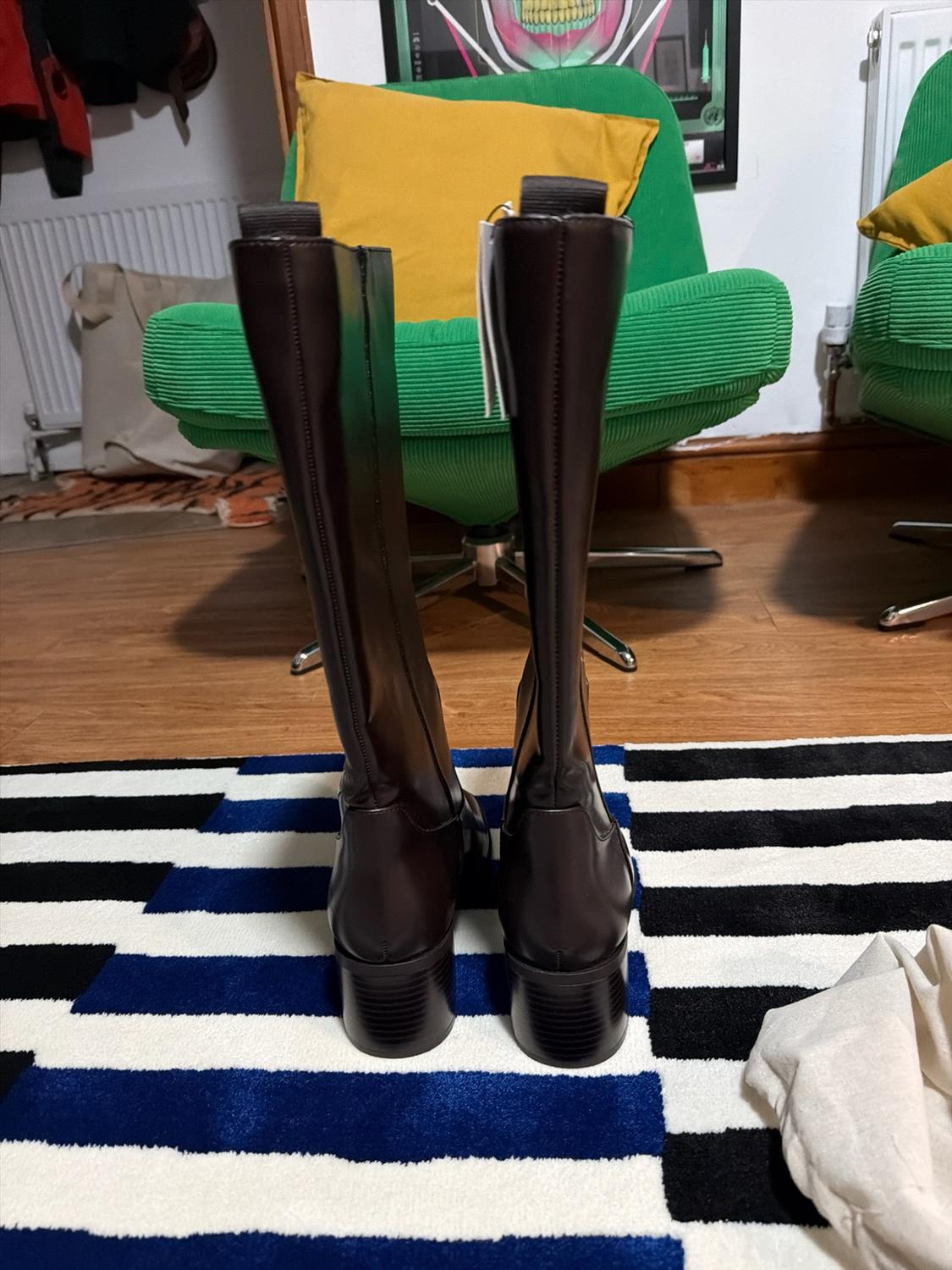 BLOCK HEEL KNEE-HIGH BOOTS - Image 4