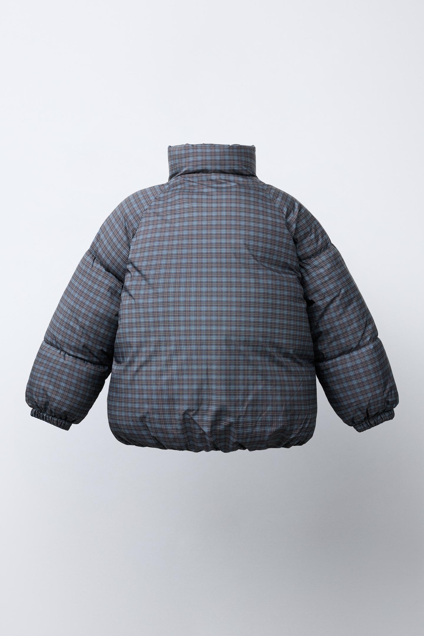 Детская куртка Zara Plaid Quilted, цвет: Серый — фото 4
