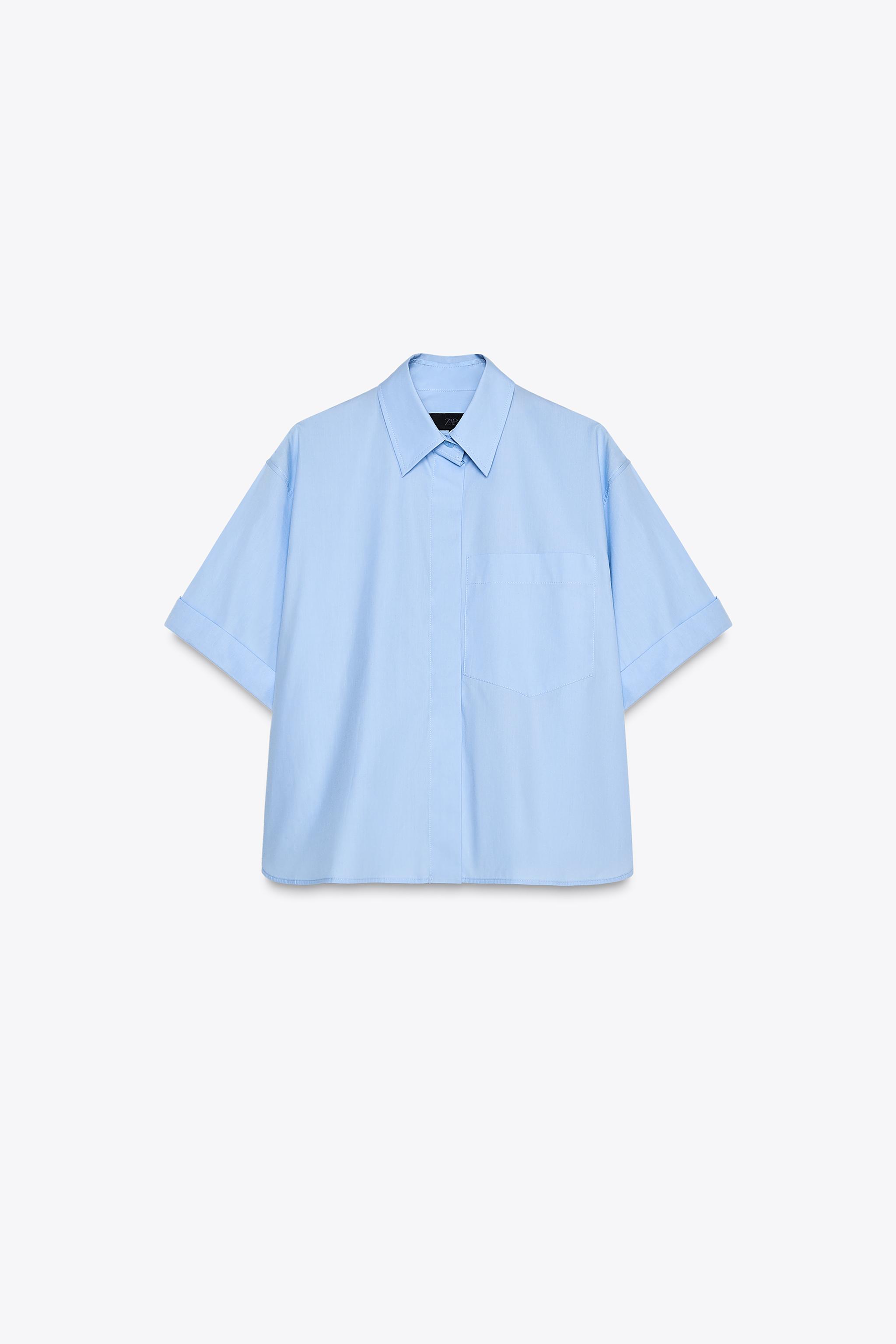 POPLIN POCKET SHIRT - White | ZARA United States