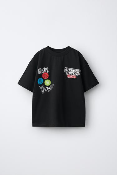 T-SHIRT IMPRIMÉ STRANGER THINGS © NETFLIX - Gris anthracite de Zara