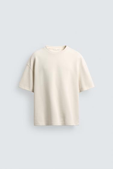RELAXED FIT INTERLOCK SWEATSHIRT - Oyster-white by Zara