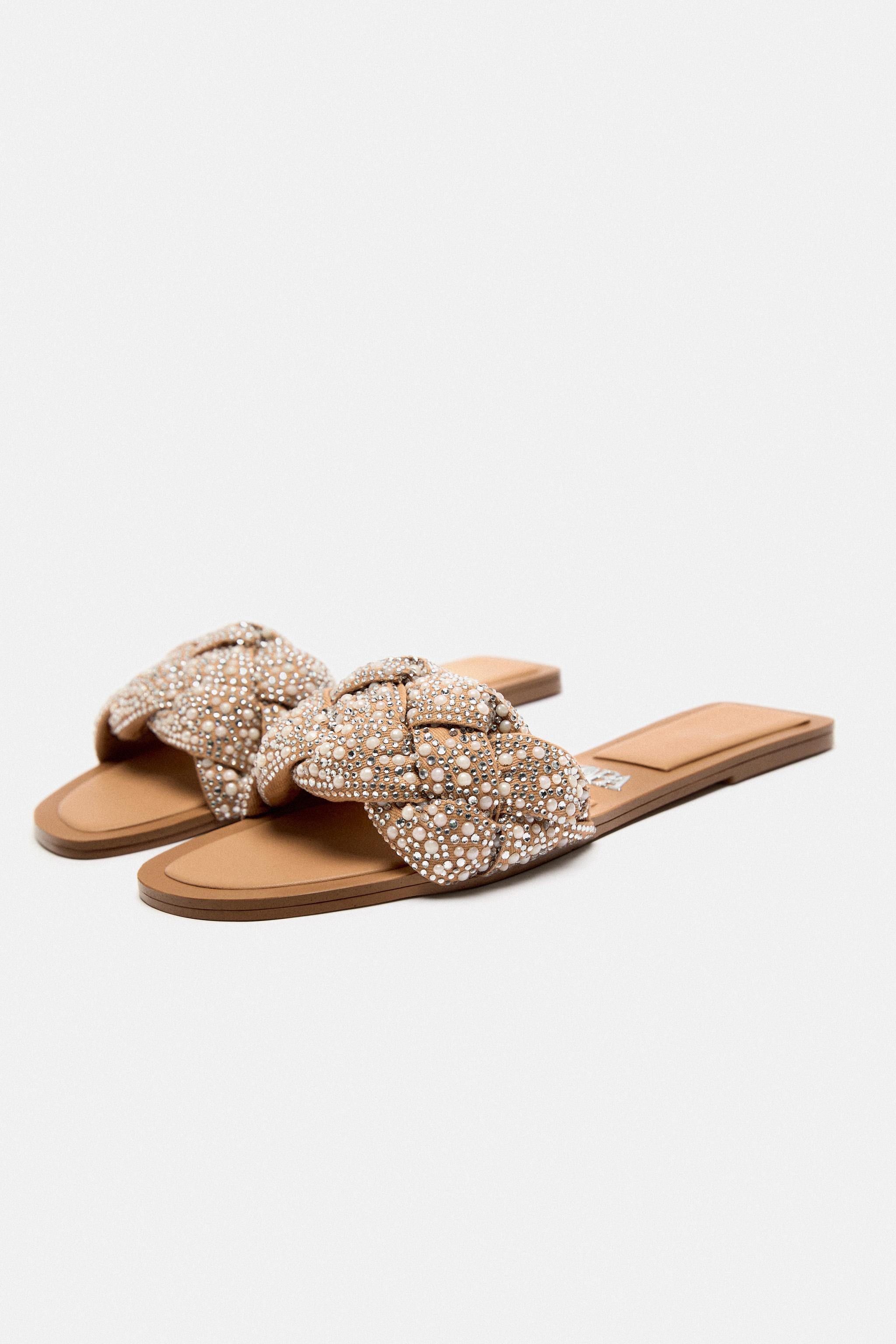 Zara cheap braided sandals