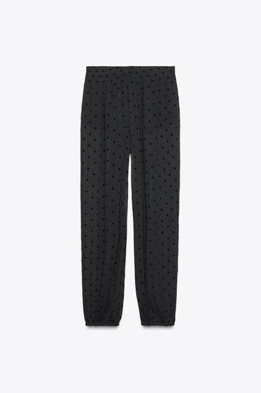 POLKA DOT BALLOON TROUSERS - Black by Zara - Image 4