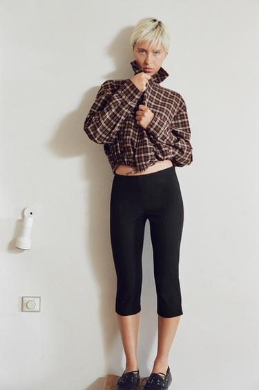 PANTALÓN CAPRI STRETCH - Negro de Zara