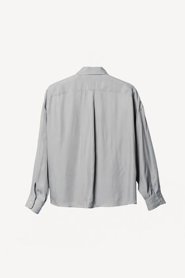 FLUID CUPRO - VISCOSE SHIRT WILLY CHAVARRIA X ZARA - Faded blue by Zara - Image 1