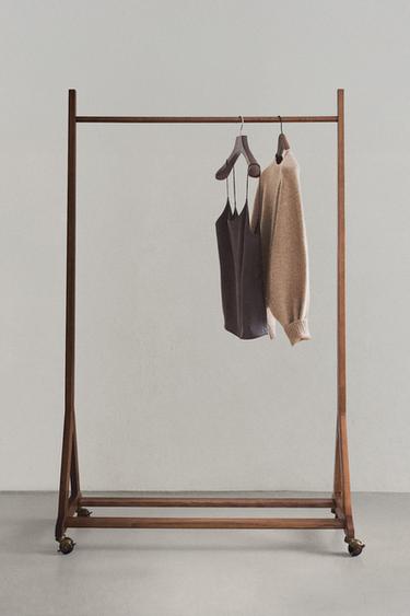 ASH WOOD CLOTHES RACK - Brown by Zara - Image 6