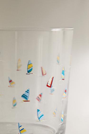 TRANSFER GLASS TUMBLER - Blue by Zara - Image 4