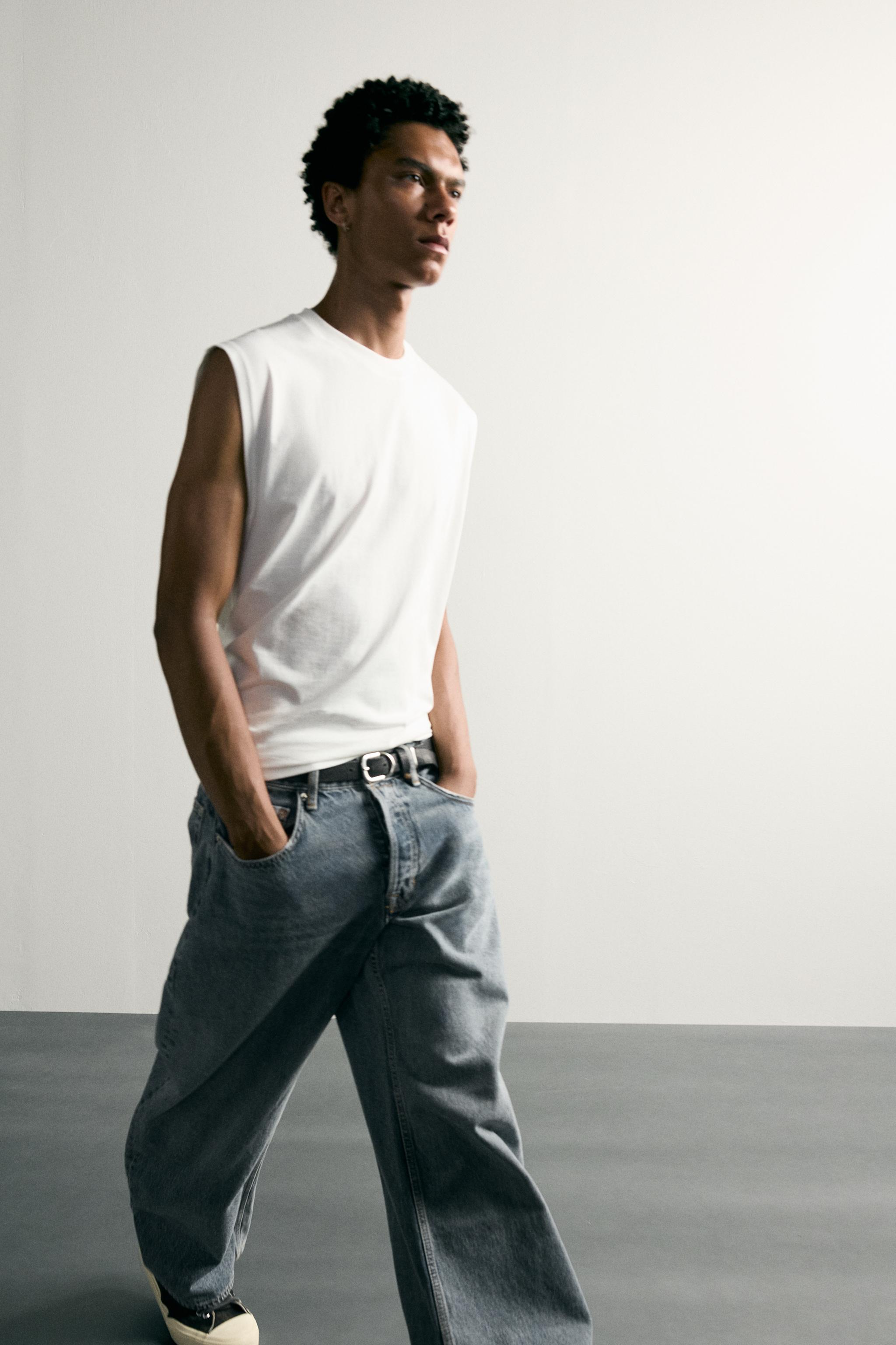 Мужские джинсы Zara BARREL FIT JEANS — фото 6