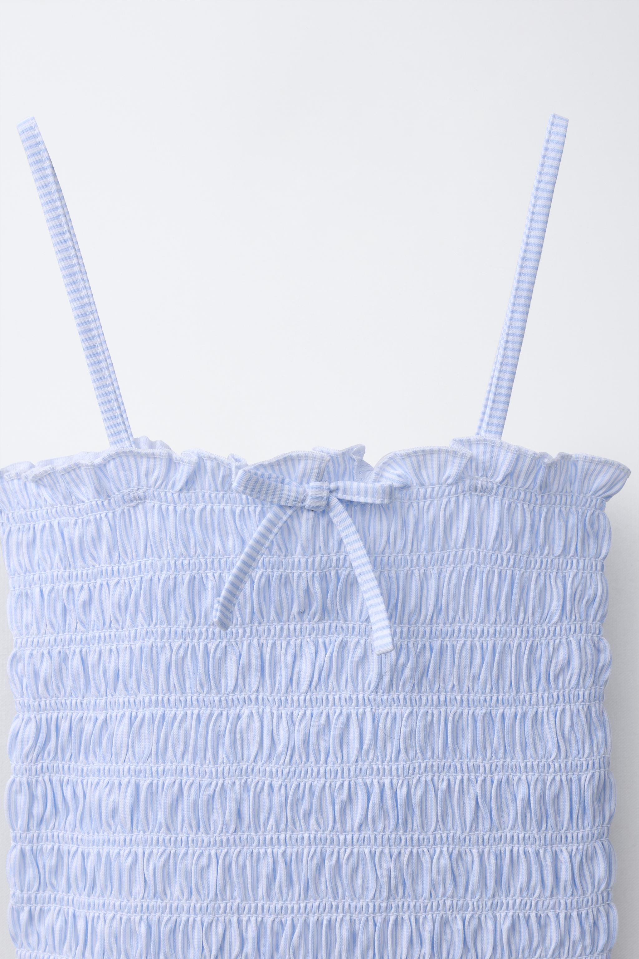 Детские топы Zara SMOCKED ELASTICIZED TOP — фото 4