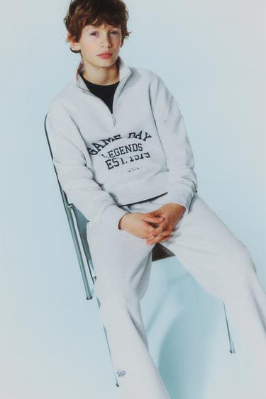 Zara TEKSTIGA SPORTLIK DRESSIPLUUS - Grey marl