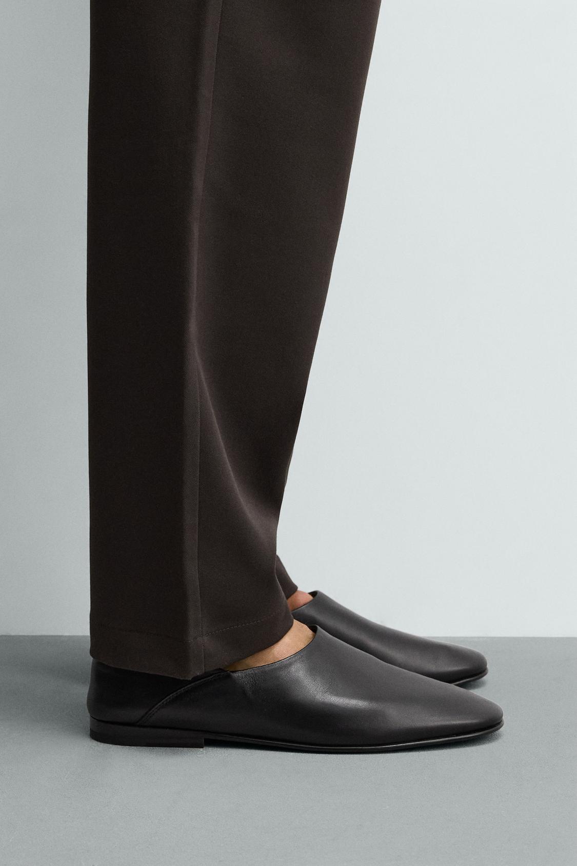 КОЖАНЫЕ МОКАСИНЫ ZARA