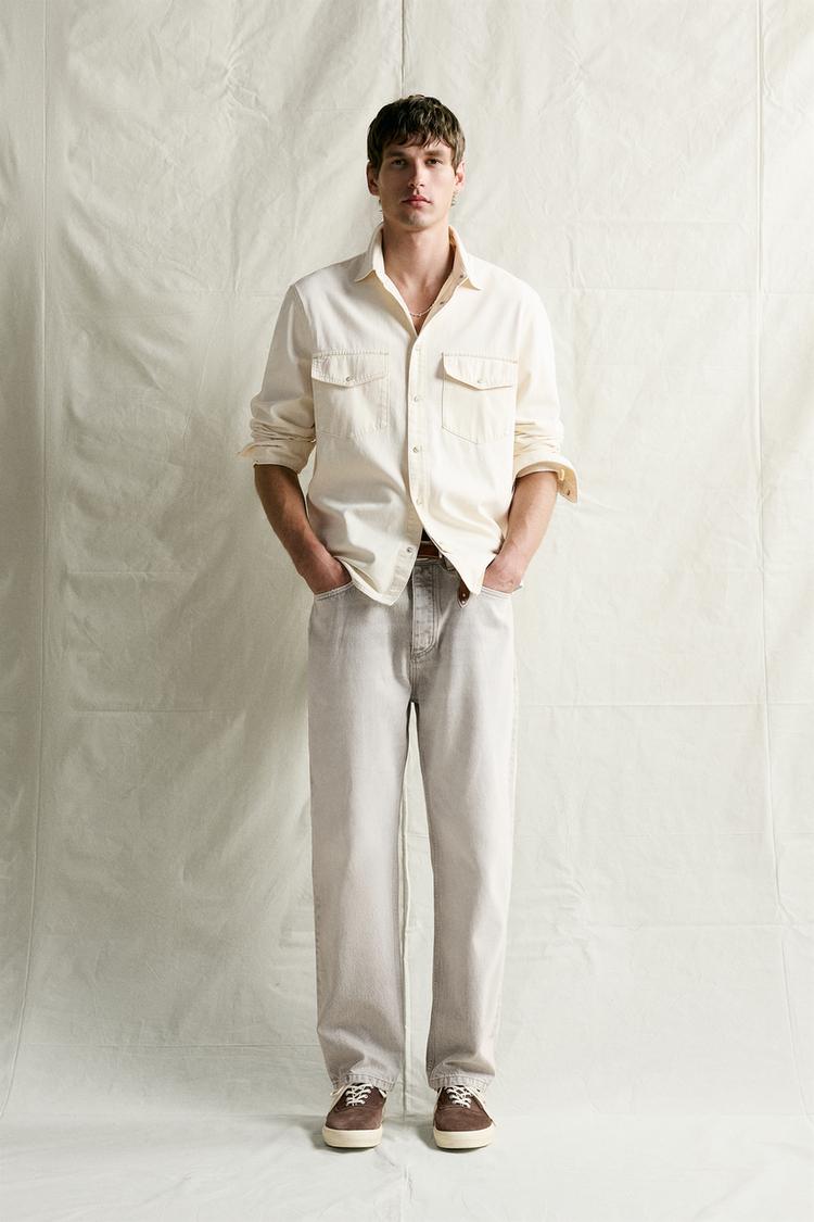 STRAIGHT ANKLE-FIT JEANS