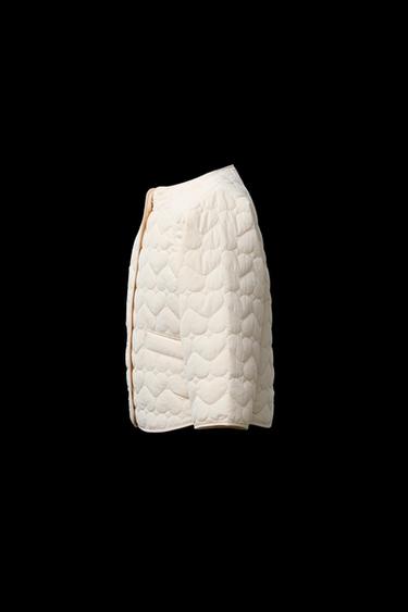 CAZADORA ACOLCHADA ETIQUETA WATER REPELLENT - Crudo de Zara