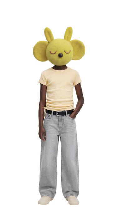 JEAN À JAMBES LARGES - Gris de Zara - Image 2