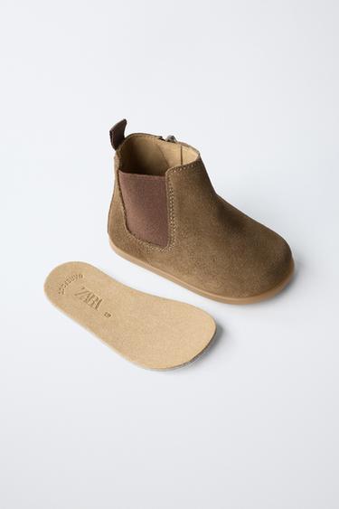 SPLIT SUEDE BAREFOOT BOOTS - Brown by Zara - Image 3
