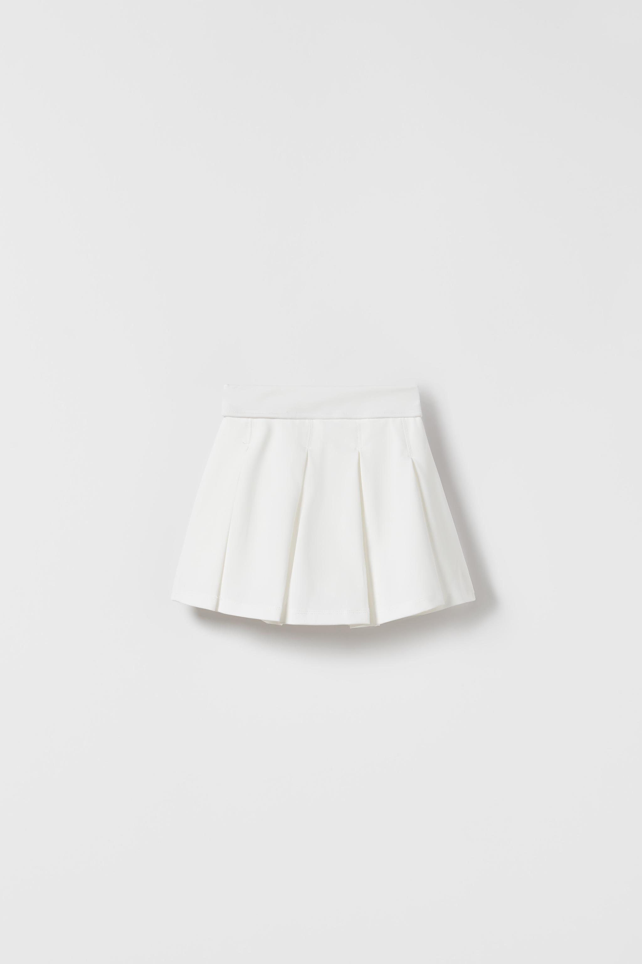 Ruffled bermuda skort sales zara