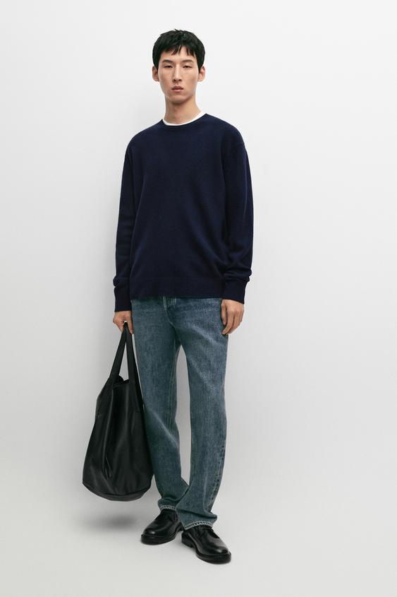 Zara 100% wool knit sweater with round neck - 452 - Image 0