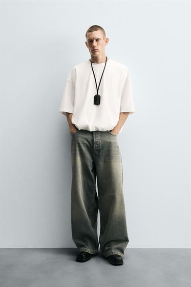 Zara RELAXED FIT VOLUME LIMITED EDITION T-SHIRT - White - Image 0