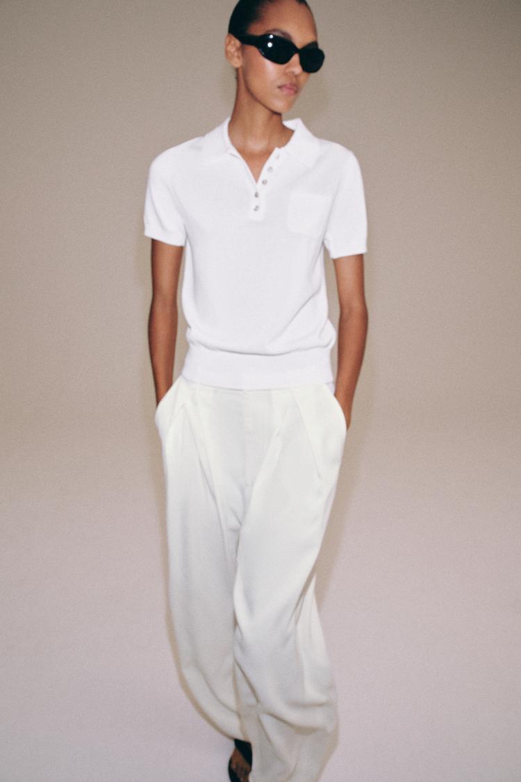 SHORT SLEEVE KNIT POLO SHIRT