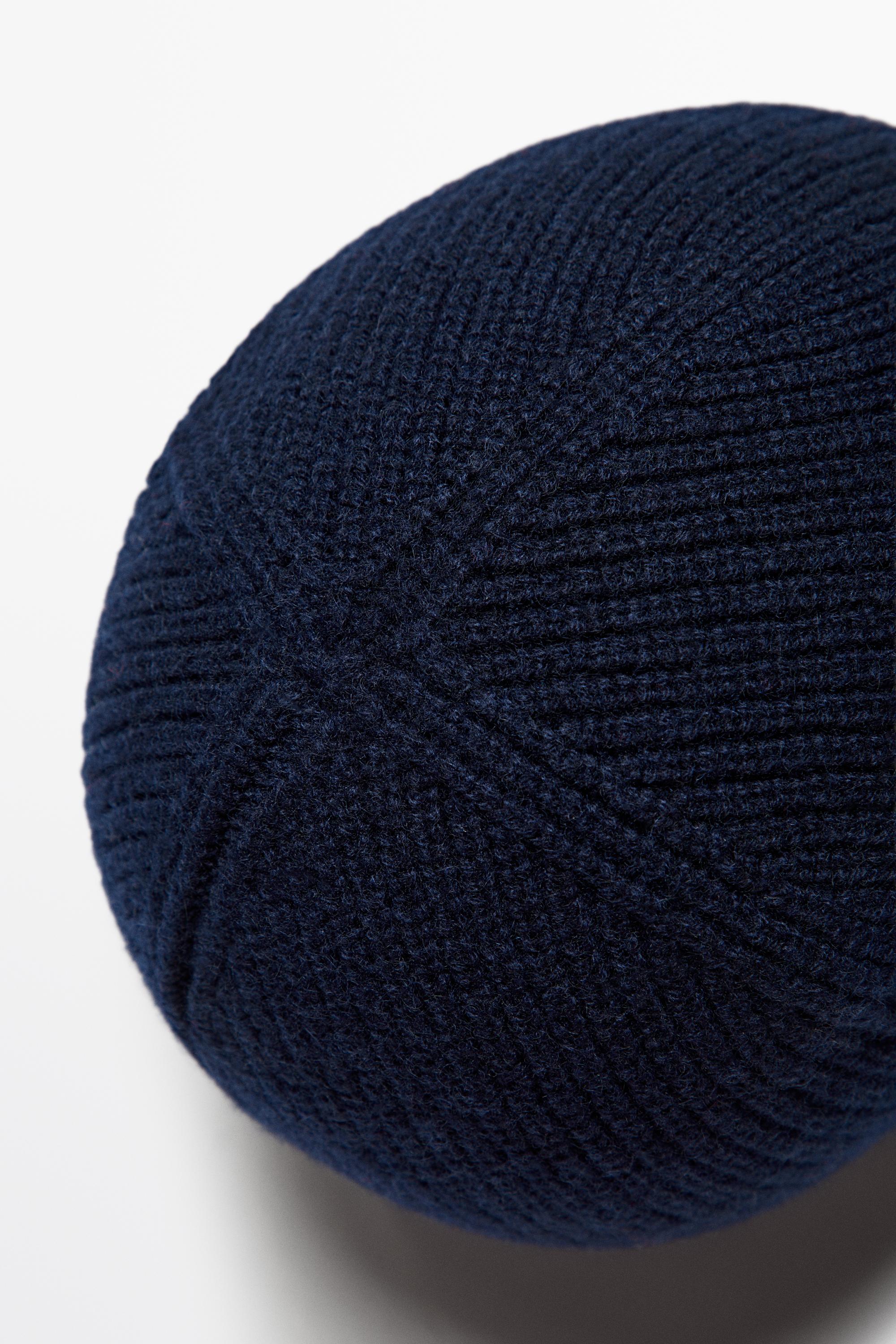 Bonnet en maille 100 % cachemire