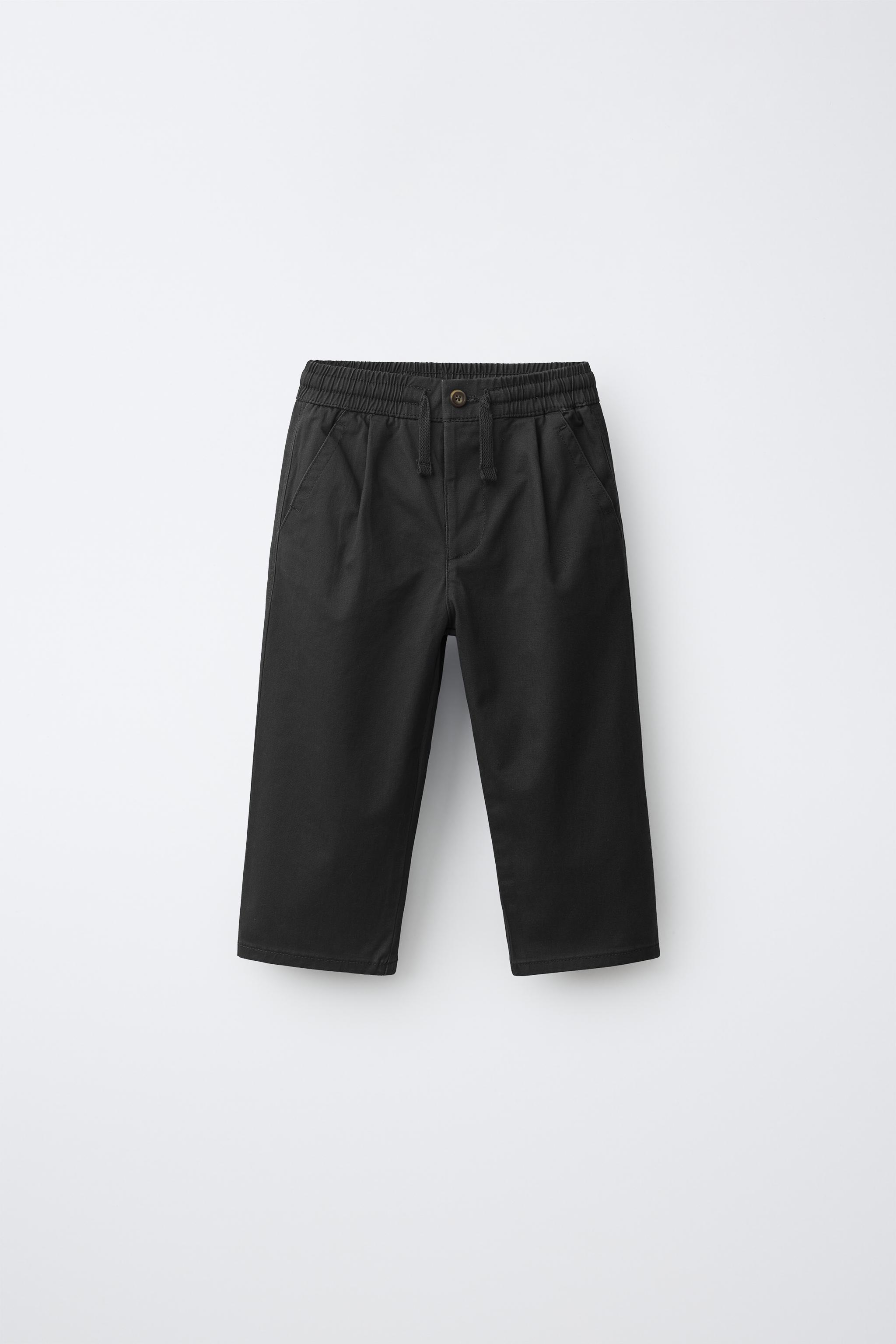 JOGGER CHINO TROUSERS — Black