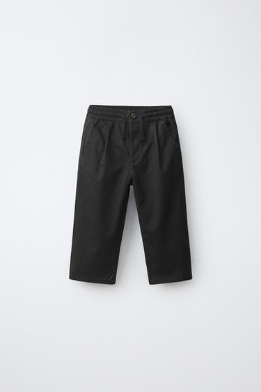 JOGGER CHINO TROUSERS - Black by Zara