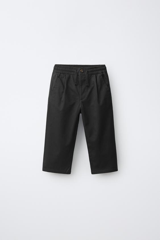 JOGGER CHINO TROUSERS - Black by Zara - Image 0