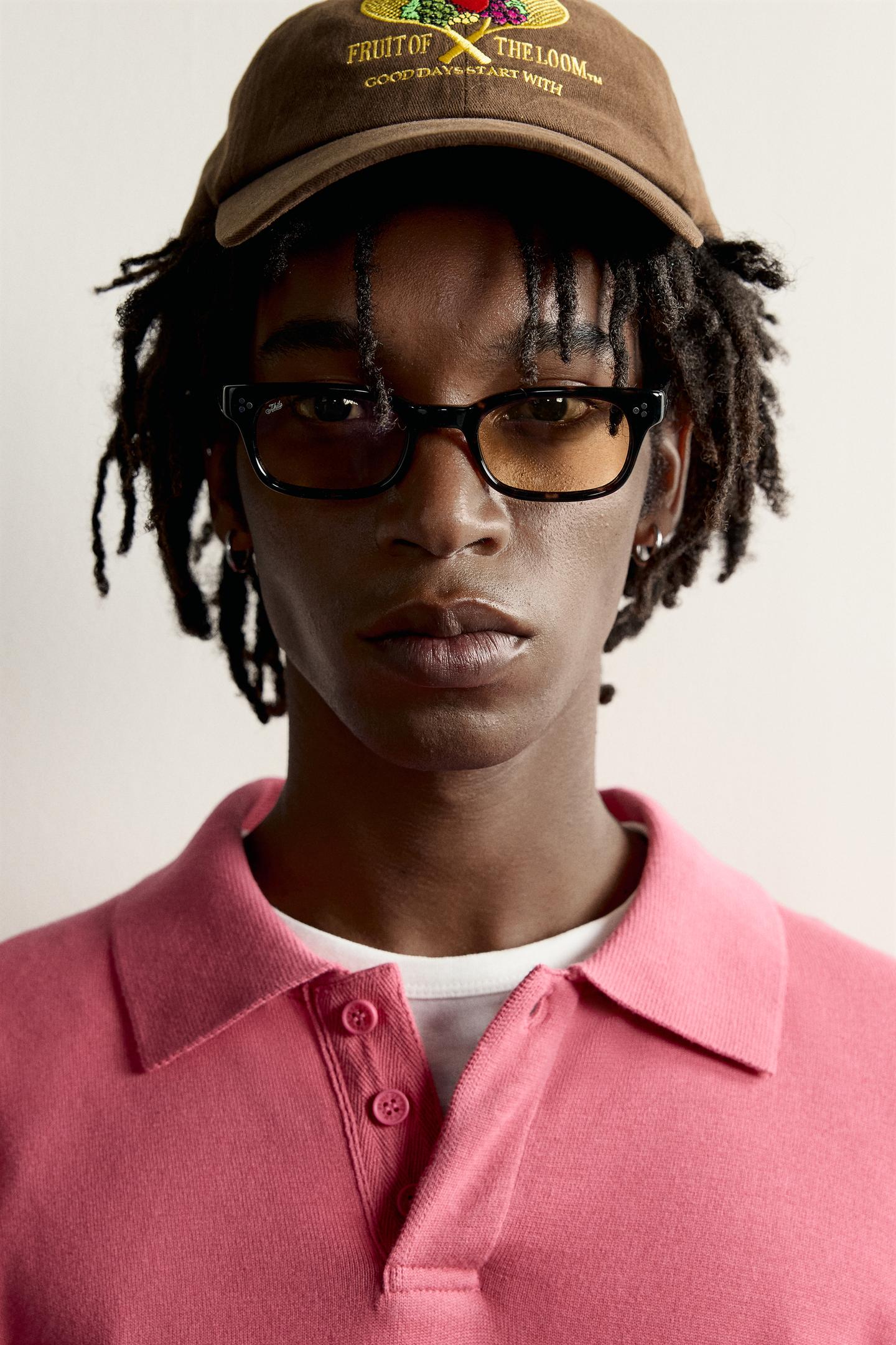 Мужское поло Zara Fruit OF the Loom™ Cotton Knit Polo, цвет: Светлый фуксия — фото 5