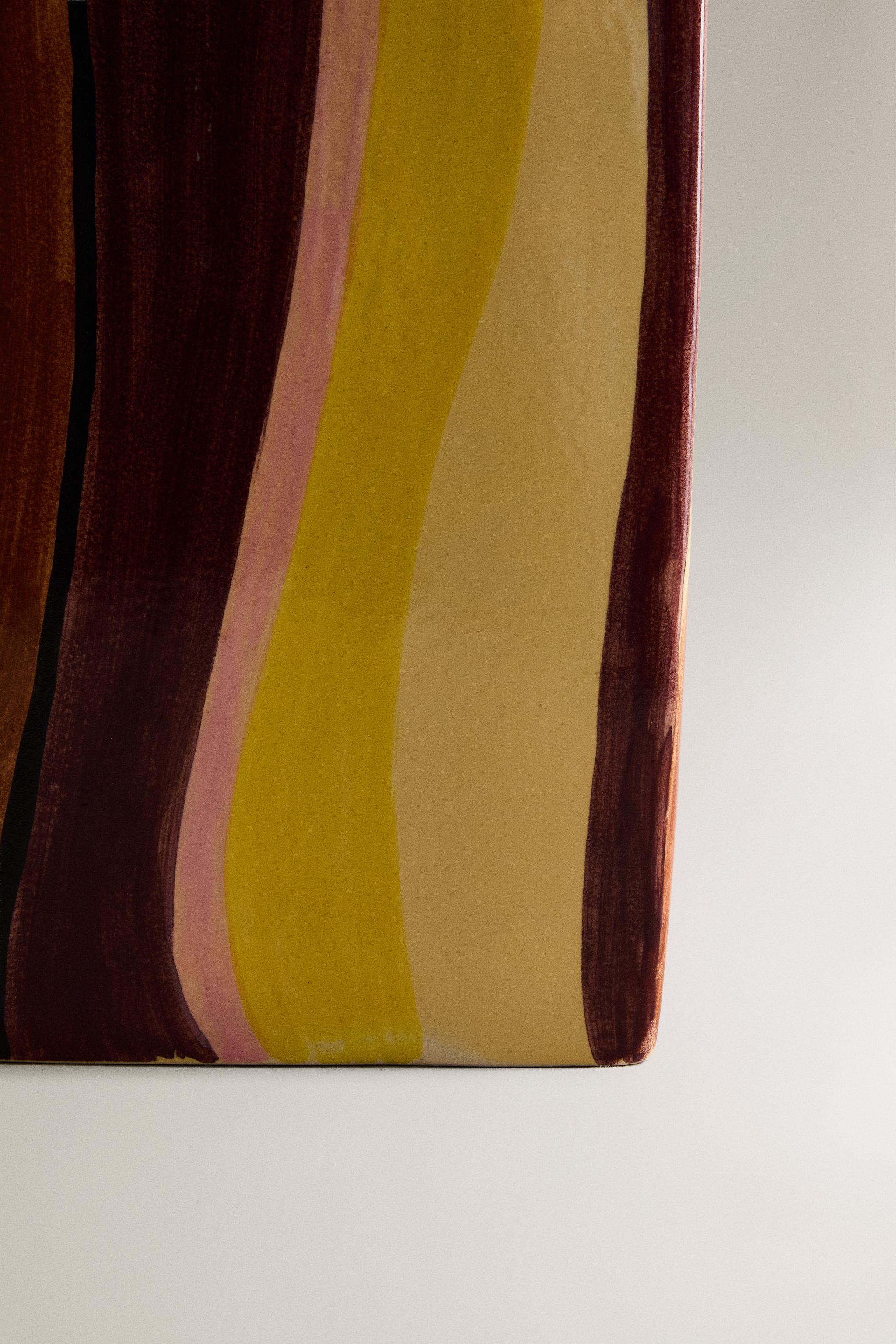 VASE CÉRAMIQUE RAYURES X COLLAGERIE