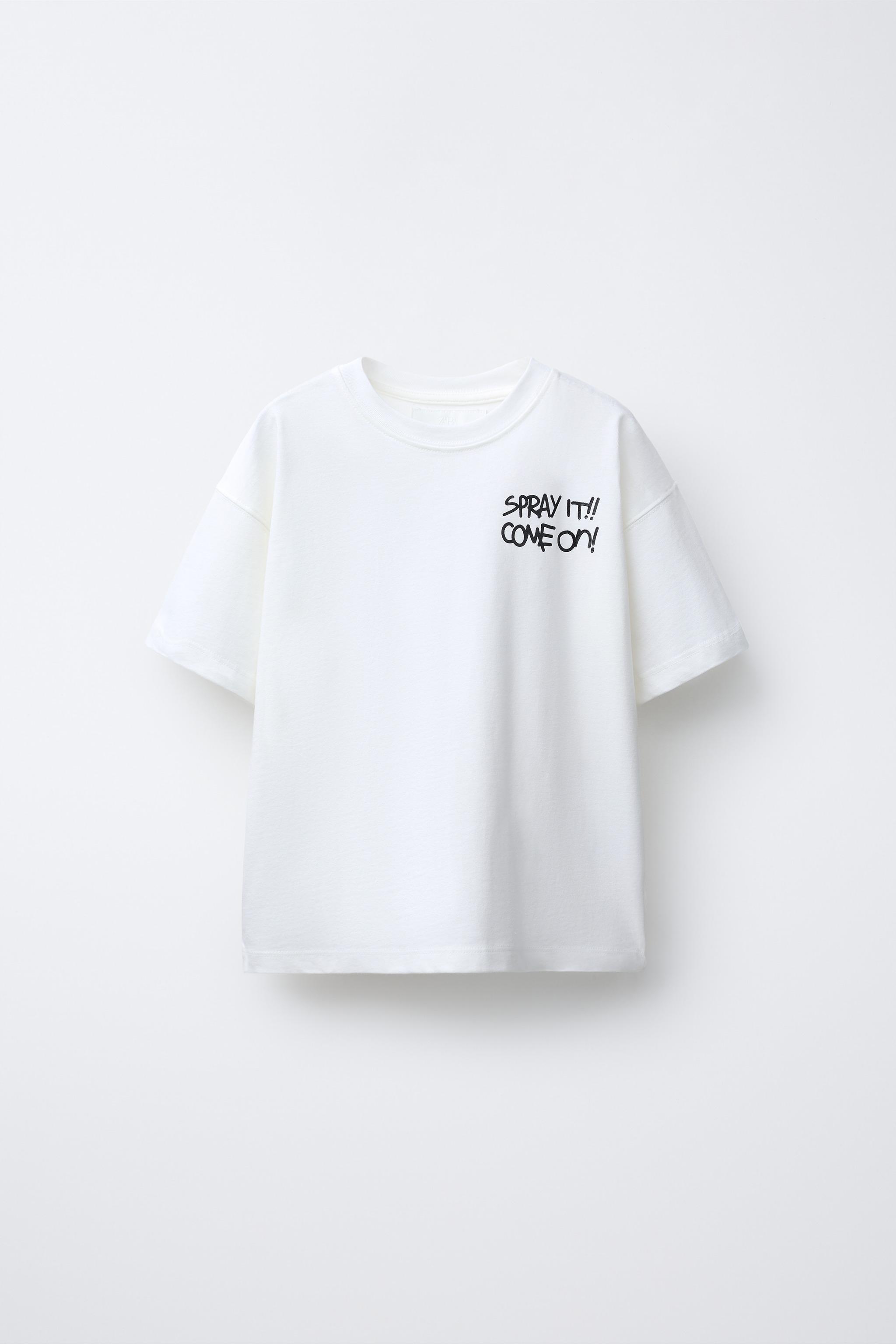 GRAFFITI PRINT T-SHIRT - White | ZARA United States