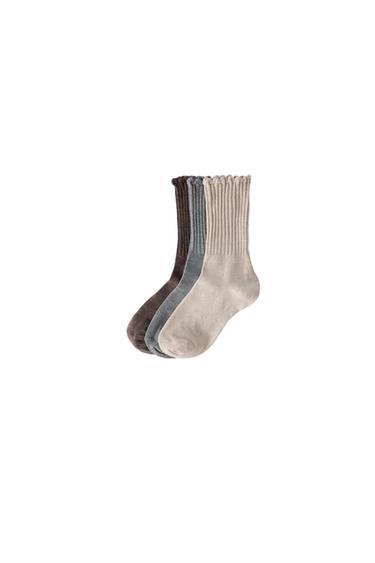 3-PACK OF LONG WAVE SOCKS - camel by Zara