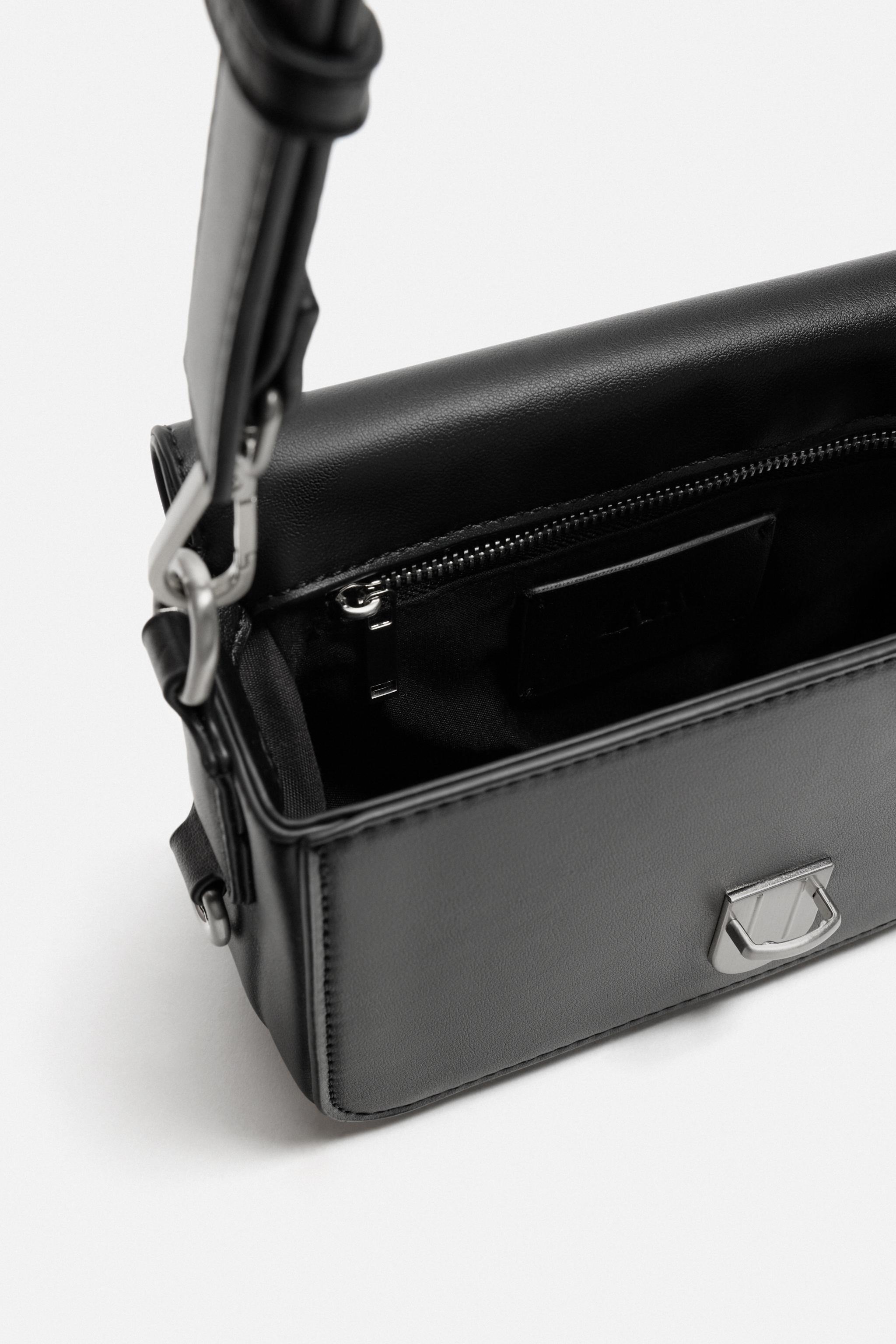 TEXTURE CROSSBODY BAG - Black | ZARA United States