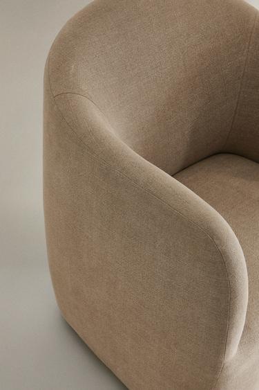 LINEN ACCENT CHAIR - Light beige by Zara - Image 3