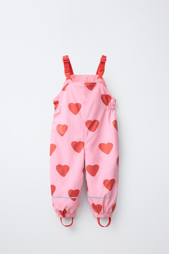 Zara VEEKINDLAD FLIISVOODRIGA MUSTRILISED TRAKSIPÜKSID - Pink - Pilt 0