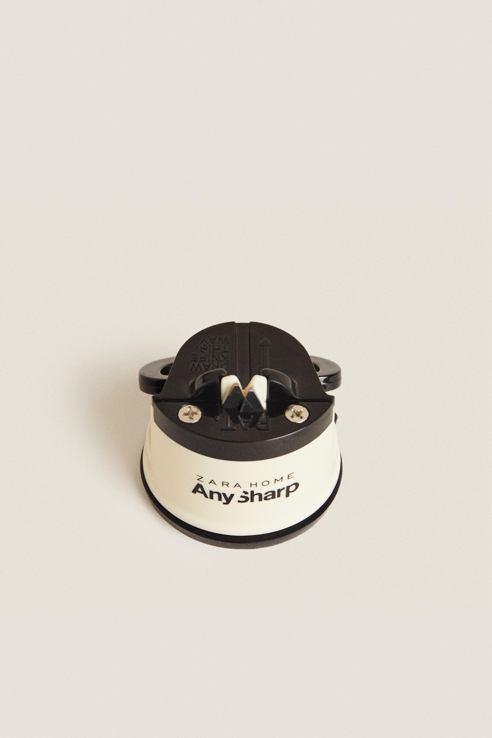SUCTION CUP KNIFE SHARPENER — Cream