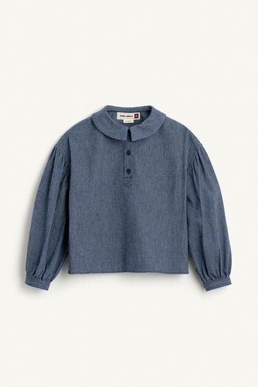 STRP SHRT 15 - Azul-marinho-escuro da Zara