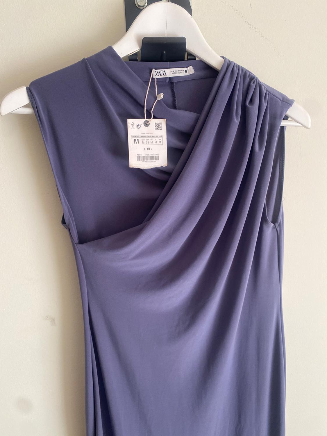 MIDI DRESS WITH DRAPED DETAIL - Image 2