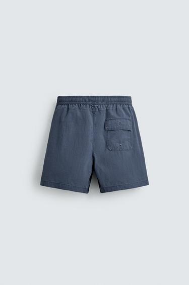 PUKAS SURF X ZARA LONG SWIMMING TRUNKS - Blue by Zara - Image 7