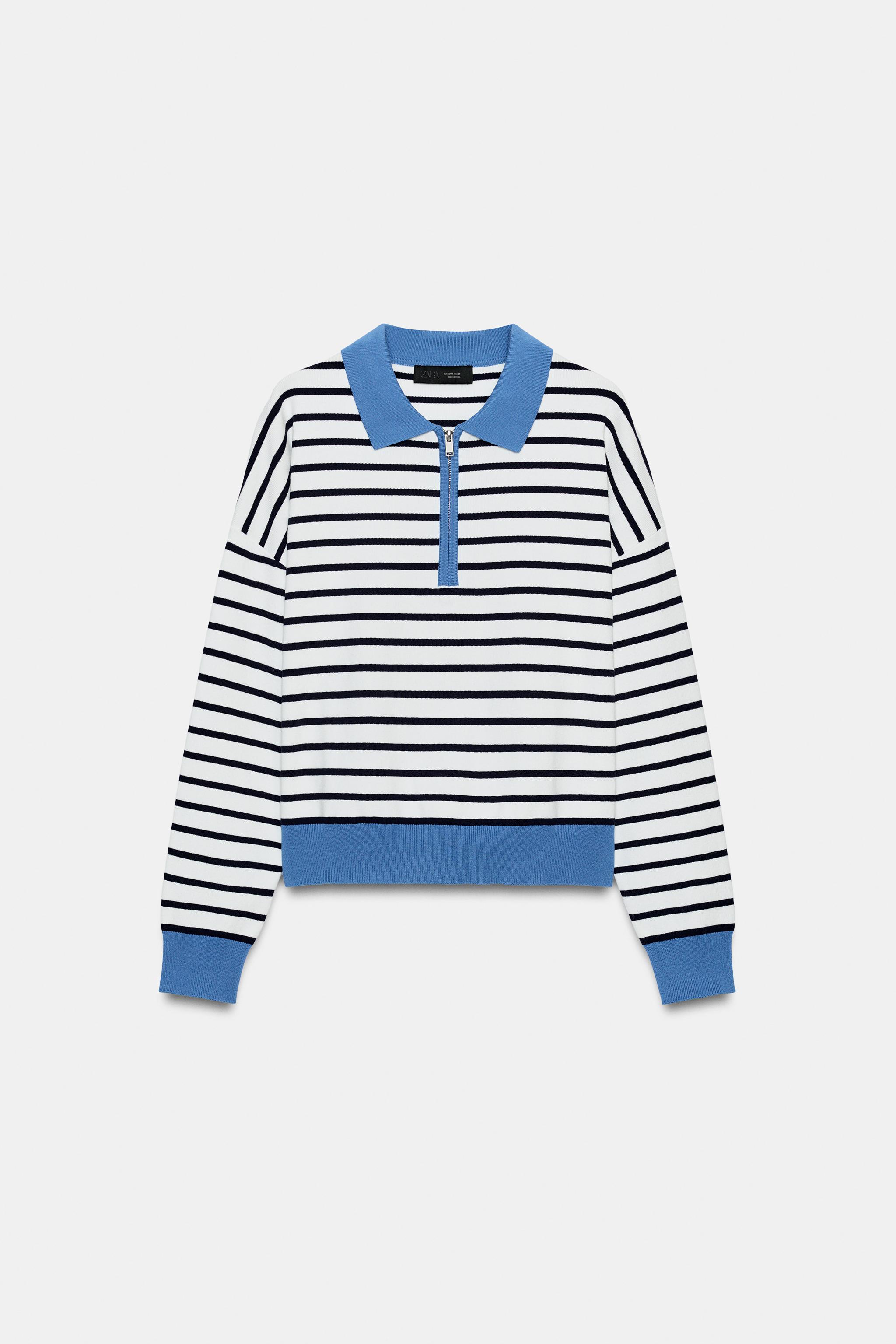 STRIPED KNIT POLO