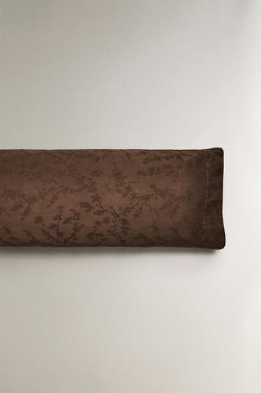COTTON AND LINEN PILLOWCASE - Brown by Zara - Image 4