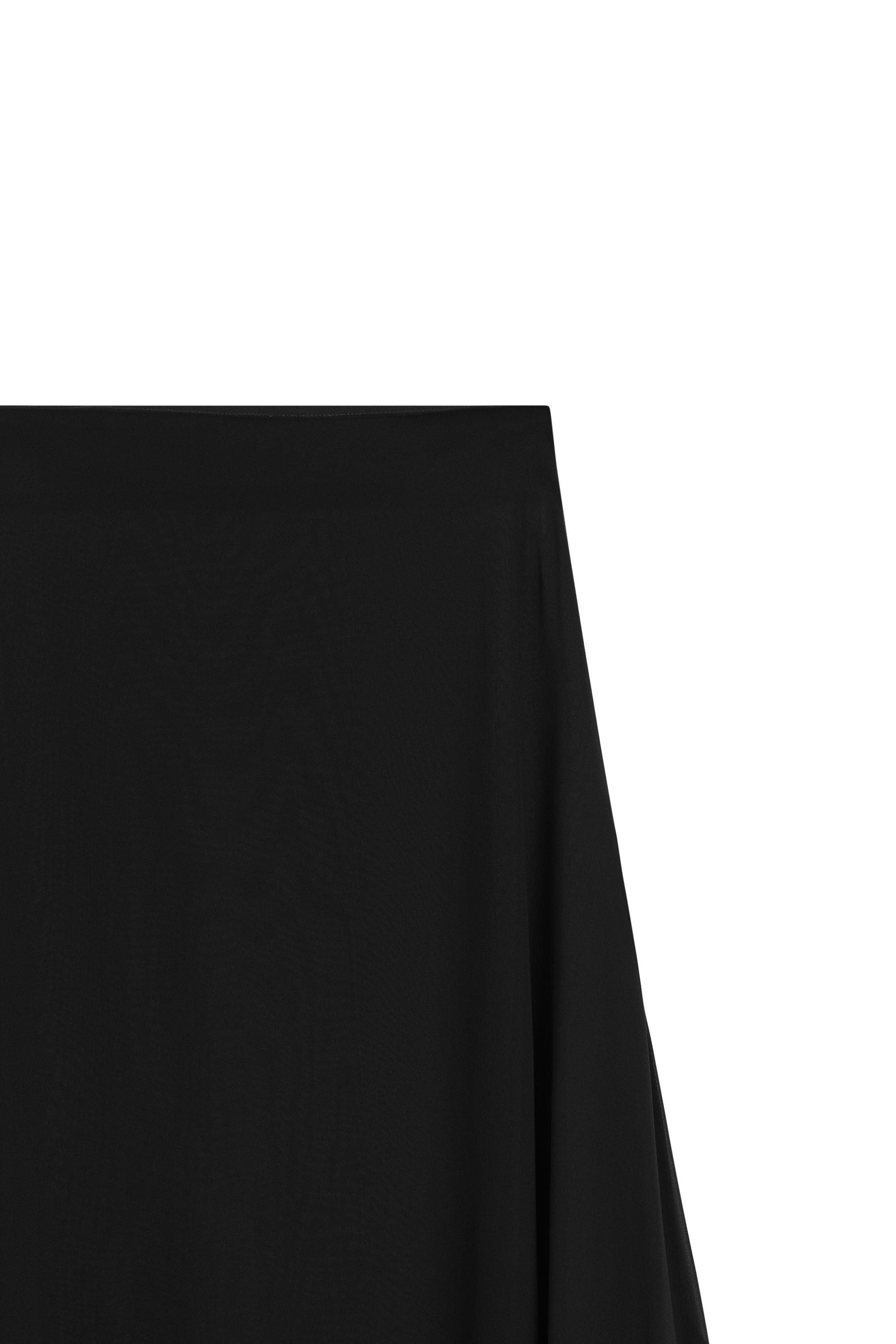Semi-sheer asymmetric midi skirt - LIMITED EDITION