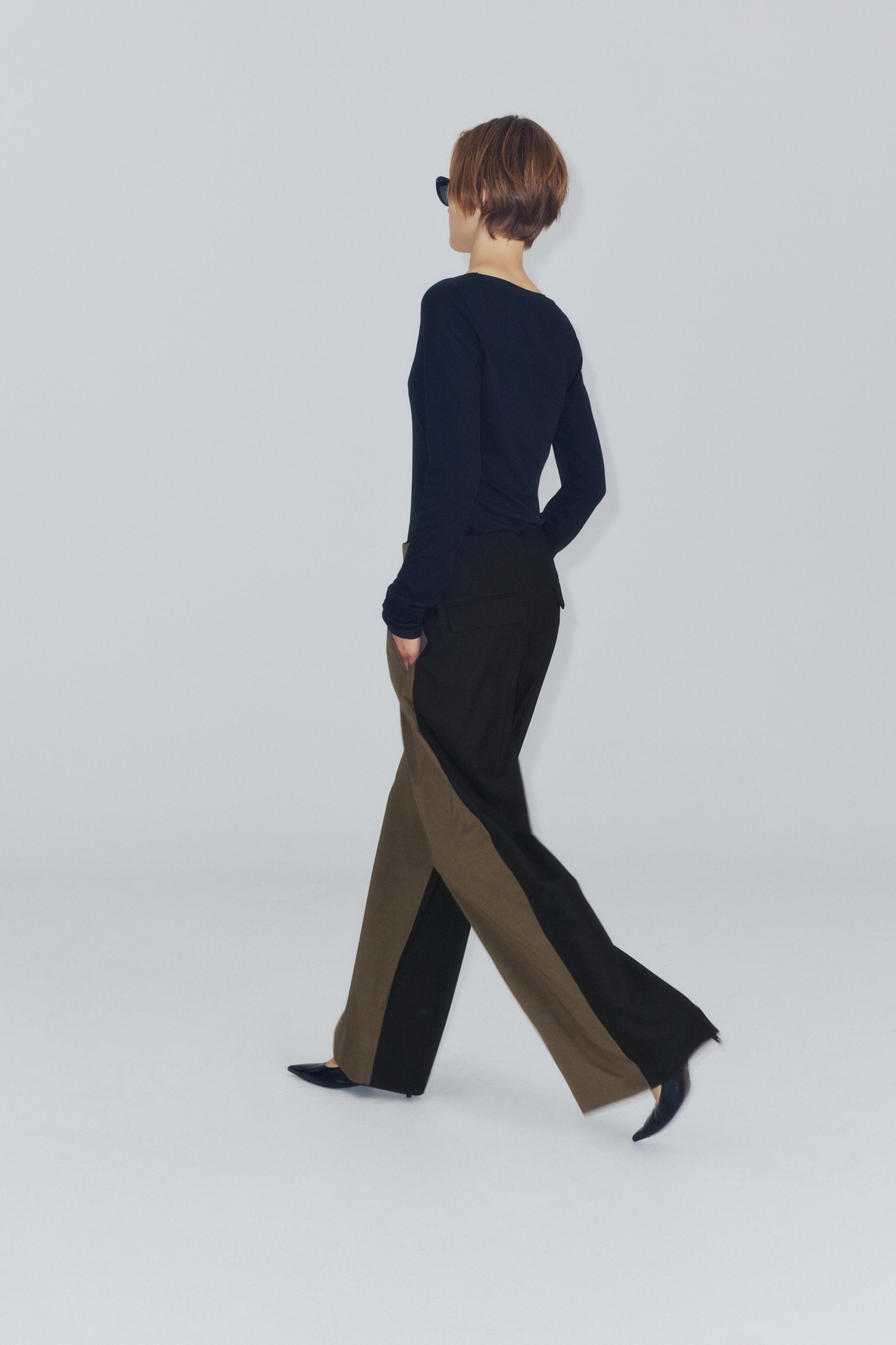 PANTALON COMBINE PLIS ZW COLLECTION