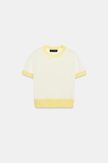 半袖ニットトップスマルチカラ―Zaraの半袖ニットトップス - マルチカラ― 