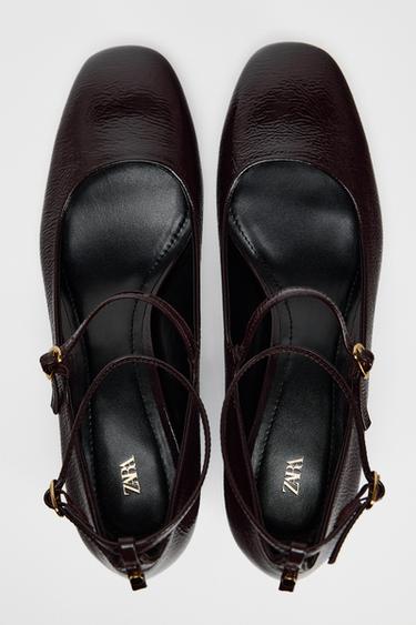 CHAUSSURES À TALONS DOUBLE BRACELET - Marron de Zara - Image 5