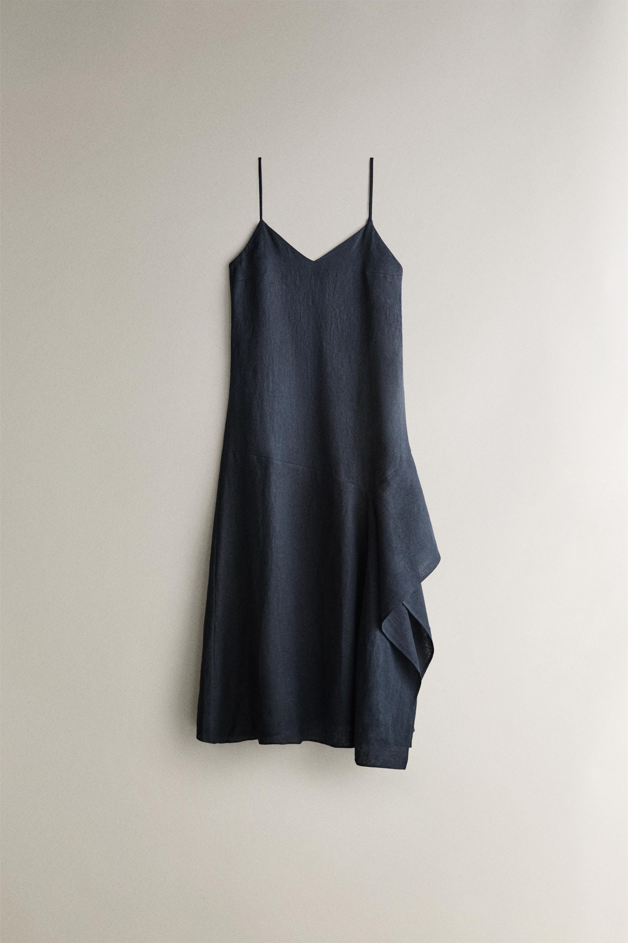 ROBE DE PLAGE ASYMÉTRIQUE LIN